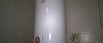 Boiler in the bathroom on the first floor of my house.