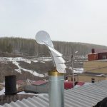 Decorative deflector on the chimney