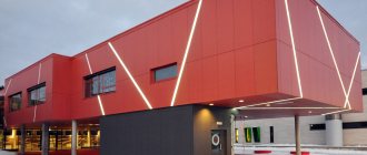 House with a ventilated facade