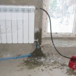 permissible pressure drop during pressure testing of the heating system