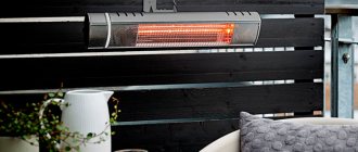 Electric heater for the loggia