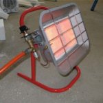 Электрический обогреватель в гараже