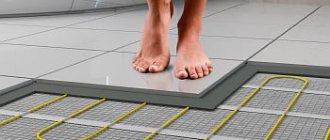 Photo - Cable heated floor