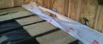 Izospan for flooring in a wooden house
