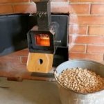 How to heat a conventional stove with pellets?