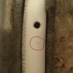 How to repair a hole in a metal-plastic pipe?