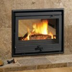 Кассетный камин с воздуховодами