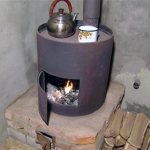 KCupe Blog Stove from a 200l barrel with steam heating