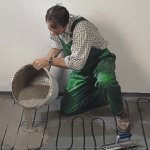 Do-it-yourself self-leveling heated floor