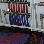 water heated floor crimping