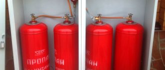 heating from a gas cylinder