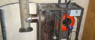 печь на отработанном масле устройство