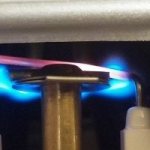 piezo ignition of a gas water heater