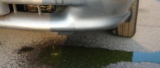Coolant radiator leaking