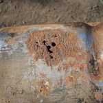 Прогоревшая стенка печи