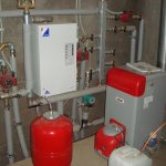 Backup boiler for electric boiler