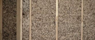 Clay walls with sawdust