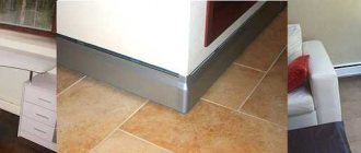 This is what baseboard heating looks like. No more other heating devices