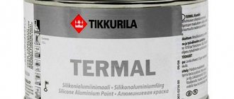Tikkurila Termal paint for batteries