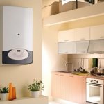 Installation of a wall-mounted gas boiler