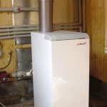 installation of a floor-standing gas boiler