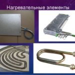 Types of heating elements in electric heating devices