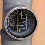 Plug blocking the sewer